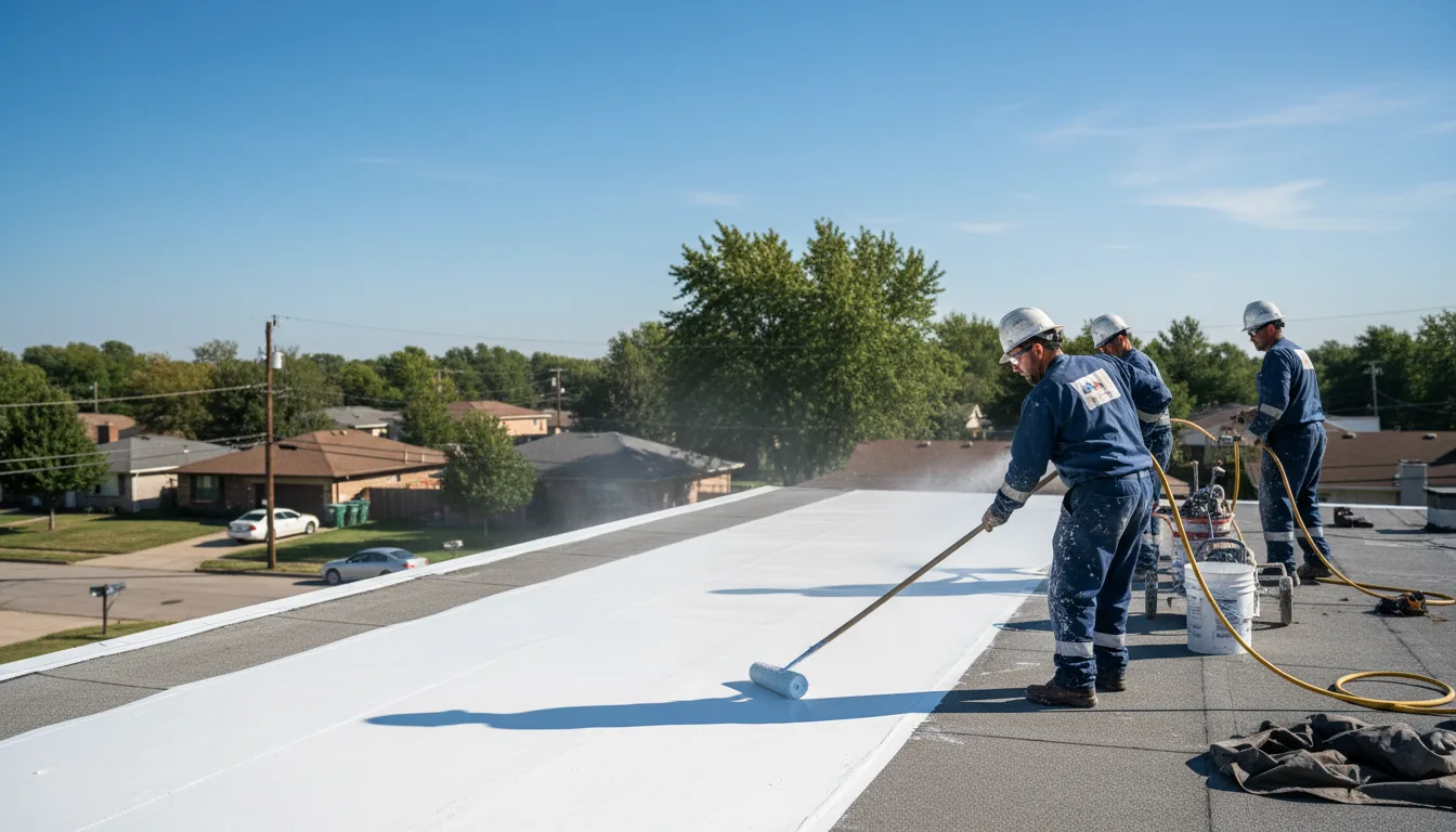 Commercial roof coating in Minden City, MI near me